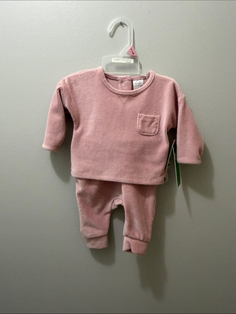 Modern Moments Kids Pink Corduroy Matching Set